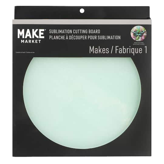 9" Round Tempered Glass Sublimation Cutting Board by Make Market®